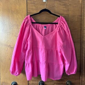 Old Navy Bright Pink Women's Blouse